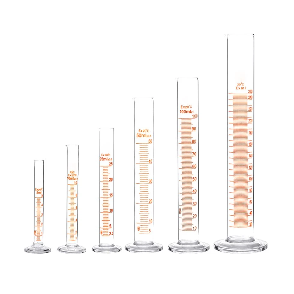 Laboratory Transparent Glass Measuring Cylinder Laboratory Transparent Glass Measuring Cylinder